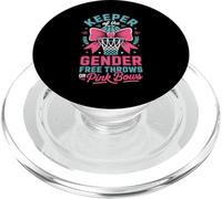 Keeper of The Gender Reveal Free Throws or Pink Bows Party PopSockets PopGrip para MagSafe
