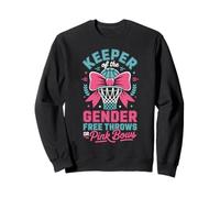 Keeper of The Gender Reveal Free Throws or Pink Bows Party Sudadera