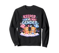 Keeper of The Gender Reveal - Globos de Oso bebé Rosa o Azul Sudadera