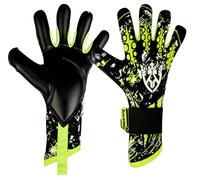 Keeperking Guantes de portero para adultos, junior, unisex, guantes profesionales de fútbol, costura interior, gran agarre, 4 mm, ajuste fijo, varios tamaños y colores