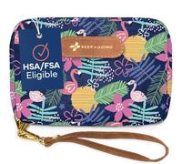 KeepGoing Travel First Aid Kit para niños - 130 piezas de coche, carteras, bolsa de diaper, mochila y funda de viaje, con vendas sin látex de 7 x 5 2 pulgadas, aprobado por la TSA