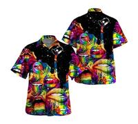 keephen Camisetas con diseños Divertidos y Rompecabezas para Hombre Blusas de Moda con Estampados Coloridos y Impresiones 3D Tops de Manga Corta Estilo Y2K