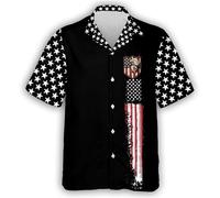 keephen Divertido Billar Juego Camisa de Botones Mujeres Hombres Bolas de Billar Impresión 3D Camisa Hawaiana Cuello de Solapa Camisa de Bolos