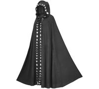 keephen Halloween Capa con Capucha, Bruja Vampiro Halloween Cosplay Capa con Capucha, Capa con Capucha para Mujeres Hombres y Niños Disfraces