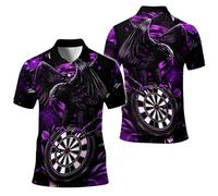 keephen Polo con diseño gráfico de águila para Hombre Polo de Verano a la Moda Camiseta Deportiva Holgada y Transpirable