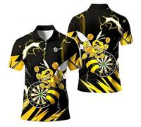 keephen Polos con diseño gráfico de Abejas para Hombre Polos de Moda con Estampado 3D Camisetas holgadas de Estilo Urbano