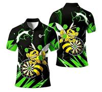 keephen Polos con diseño gráfico de Abejas para Hombre Polos de Moda con Estampado 3D Camisetas holgadas de Estilo Urbano