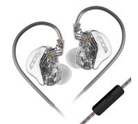 Keephifi CCA CRA In Ear Monitor Auriculares IEMS con Cable y Microfono,10 mm Imán de neodimio DD DJ Casco,Diafragma de Polímero Graves Profundos Auriculare Audífonos Hifi para Gaming,Cantante,Musician