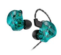 keephifi CCZ DC01 Pro Auriculares in Ear con Cable, 1DD Bass HiFi IEM Afinación en Forma de V, Auriculares in Ear Monitor, OFC Cable Desmontables de 2 Pines-Z in Ears (Verde,Sin micrófono)