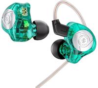 keephifi CCZ MC02 Auriculares con Cable, Auriculares In Ear Jack 3.5, 10mm DD de Doble Imán In Ear Monitor, Cascos con Cable Diafragma de Pet, Graves Profundos IEM Gaming para PS5