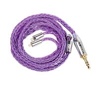 keephifi KBEAR 2Pin IEM Cable 120 cm, HiFi Upgrade Cable, Cable de Actualización HiFi 16 Núcleos 5N Cobre Libre de Oxígeno Chapado en Plata, Conector 3.5 mm, Compatible K-Z ZS10 Pro