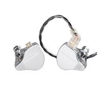 keephifi KBEAR IEM Flash 1BA + 1DD Auriculares de Alta fidelidad, In Ear Monitor con Cubierta CNC, Controlador dinámico de 10mm, Cable Desmontable(Gris, sin Micro)