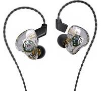 keephifi KBEAR KS1 Wired in Ear Monitor Super Bass Headphones, Crystal Clear Sound IEM Headphones, High Resolution Noise Cancellation Headphones for Singers Musicians,Gaming