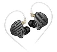 keephifi KZ x HBB PR2 - KZ Auriculares KZ In Ear Monitor Auriculare con Cable,Controlador magnético Plano de 13,2 mm cancelación de Ruido, audiófilos IEM Cable Desmontable de 2 Pines Chapado en Plata