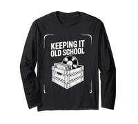 Keeping It Old School Funny Vinyl Records Diciendo Manga Larga