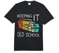Keeping It Old School - Retro Boombox 80s 90s Hip Hop Music Comfort Colors Adult Heavyweight T-Shirt