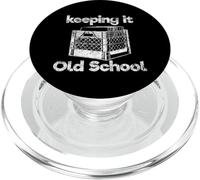 Keeping It Old School Retro Vintage Music Disco de Vinilo Retro PopSockets PopGrip para MagSafe