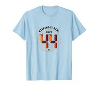Keeping It Real Since '44 - Regalo de cumpleaños con gráfico Retro Camiseta, Hombre, Azul Bebé, XXL