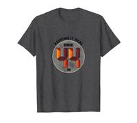 Keeping It Real Since '44 - Regalo de cumpleaños con gráfico Retro Camiseta, Hombre, Jaspeado Oscuro, S