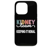 Keeping It Renal Dialysis Tech Equipo de riñón Enfermera Juego de palabras de riñón Carcasa para iPhone 13 Pro
