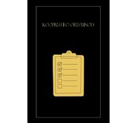 Keeping life organised: Notebook for day to day life, making notes, lists and more.