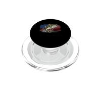 Keeping Reel Boys American Flag Bass Fishing Patriotic Pun PopSockets PopGrip para MagSafe