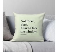 Keeping Up Appearances Not There Dear - Funda de almohada cuadrada de poliéster y lino y terciopelo, funda de cojín para el hogar, 45,7 cm