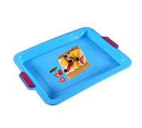 KeepingcooX Molde de Horno de Silicona para Tartas Planas, Bases de Pizza y Pasteles - Molde para hornear panecillos, brownies, lasaña, antiadherente, Color aleatorio, 24 x 34 cm