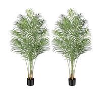 Keeplush Planta Artificial Areca Palmera Grande 170 cm Arbol Artificial Interior y Exterior Plantas Artificiales Decorativas Salon Dormitorio Balcón Decoracion Hogar Moderno (2 Pack)