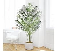 Keeplush Planta Artificial Areca Palmera Grande 200 cm Arbol Artificial Interior y Exterior Plantas Artificiales Decorativas Salon Dormitorio Balcón Decoracion Hogar Moderno (1 Pack)
