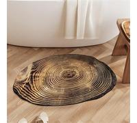 keepmore Alfombra de baño con Vetas de Madera Absorbente de Agua de Secado rápido de Lodo de diatomeas Resistente a Manchas de fácil Cuidado Antideslizante para la Entrada del baño