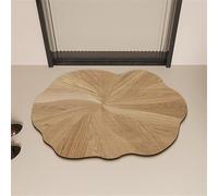 keepmore Alfombra de baño con Vetas de Madera Absorbente de Agua de Secado rápido de Lodo de diatomeas Resistente a Manchas de fácil Cuidado Antideslizante para la Entrada del baño