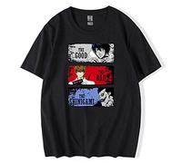 keepmore Camiseta Unisex Death Note Camiseta Ligera de algodón con Cuello Redondo Yagami Light Lawliet