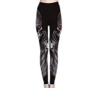 keepmore Legging de Pirata de Calavera para Mujer Gimnasio Fitness Running Mallas de Pilates Pantalones Pitillo