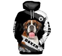 keepmore Life Is Great But My Boxer Sudadera con Capucha Impresa en 3D Sudadera Unisex Sudadera con Capucha Funny Dog Pattern Casual Street Tracksuit