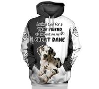 keepmore Life Is Great But My Boxer Sudadera con Capucha Impresa en 3D Sudadera Unisex Sudadera con Capucha Funny Dog Pattern Casual Street Tracksuit