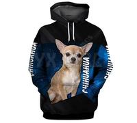 keepmore Pero Akita Ind Papá es mi Favorito 3D Impreso Sudadera con Capucha Unisex Pullover Divertido Perro Sudadera Casual Calle Chándal