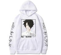 keepmore The Promised Neverland Ray Unisexo Moda Sudadera con Capucha Hombres Minimalista Sudaderas con Capucha para Adultos Jóvenes