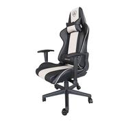 KeepOut - XSPRO-RACING Silla para videojuegos universal Asiento acolchado Negro, Blanco