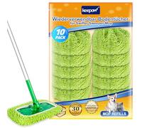 KEEPOW 10 unidades para mopa Swiffer, lavable para toallitas húmedas Swiffer, reutilizables para Swiffer Wet, ideal para toallitas de suelo Swiffer en seco/húmedo, para la limpieza de suelos de madera