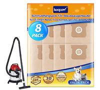 KEEPOW 8 bolsas para aspiradora Einhell TC-VC 1812S 18/15 (12 L)