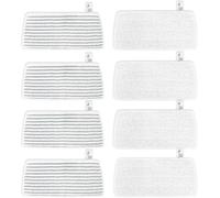 KEEPOW 8 unidades para Vileda Steam XXL Power Pad de repuesto, compatible con Vileda Steam XXL y limpiador de vapor Vileda Steam Plus XXL, material de actualización (4 gris + 4 blanco)