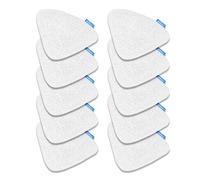 KEEPOW Juego de 10 fundas de repuesto para mopa a vapor Vileda Steam Plus, lavables a máquina para mopa Vileda, ajuste perfecto para limpiador de vapor Vileda Steam, tapas de repuesto