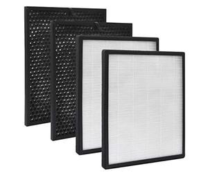 KEEPOW Juego de 2 filtros de repuesto para purificador de aire Levoit LV-PUR131 y LV-PUR131S, True HEPA y filtros de carbón activado