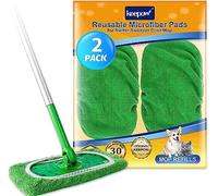 KEEPOW - Juego de 2 paños reutilizables para Swiffer toallitas húmedas, ultra absorbentes, recargables compatibles con Swiffer Escoba, limpieza en seco y húmedo (excluyendo la escoba)