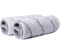 Keepow - Juego de 2 rodillos de microfibra para Kärcher FC 3 y FC 5, lavables, alta absorción de suciedad, limpieza en húmedo de todos los suelos duros, color gris