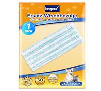 KEEPOW Juego de 4 cabezales de repuesto para Leifheit Profi XL Micro Duo / Profi XL Cotton Plus para todos los mangos de la mopa Leifheit XL, eficiente microfibra de repuesto