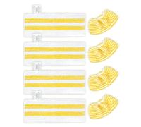 KEEPOW Juego de 8 paños de microfibra compatibles con limpiador de vapor Kärcher EasyFix SC 2, SC 3, SC 4, SC 5, nuevo juego con 4 boquillas de suelo y 4 boquillas de mano