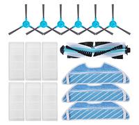 KEEPOW Kit Accesorios de Recambio compatible con Cecotec Conga Excellence 1290/1390 Robot Aspiradora Repuestos, 6 Cepillos Laterales+ 6 Filtros + 3 Mopas + 1 Cepillo Principal