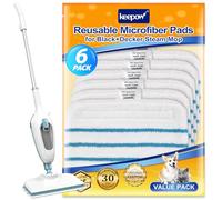 KEEPOW - Lavadera para escoba negra y Decker limpiador de vapor, compatible con Black Decker Steam Mop FSM1630S/FSMP20, 6 unidades